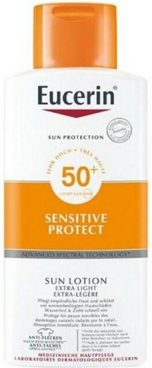Actual product image Eucerin Sun Sensitive Protect Sun Lotion (Sun lotion, SPF 50, 150 ml)