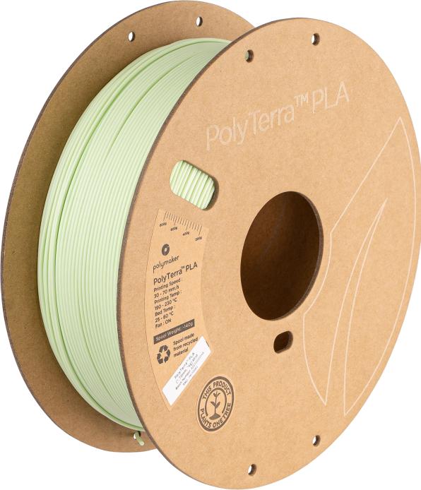 Actual product image Polymaker PolyTerra PLA Teal 2.85 1.000 g (PLA, 2.85 mm, 1000 g, Green)