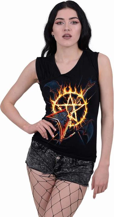 Produktbild Spiral Hot Metal Top Geraffte Schulter Ärmellos (S)