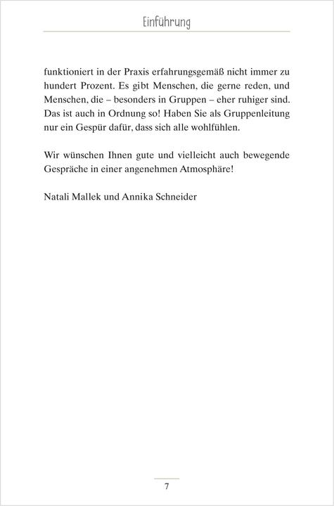 Actual product image Gesprächsimpulse für jeden Tag (German, Natali Mallek, Annika Schneider, 2022)