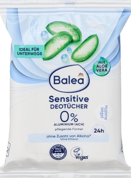 Produktbild dm Balea Deotücher Sensitive (Reinigungstücher Gesicht)