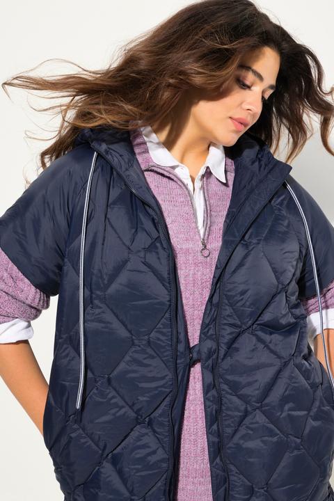 Produktbild Ulla Popken HYPRAR Steppweste, Tunnelzug, 2-Wege-Zipper, recycelt (56)