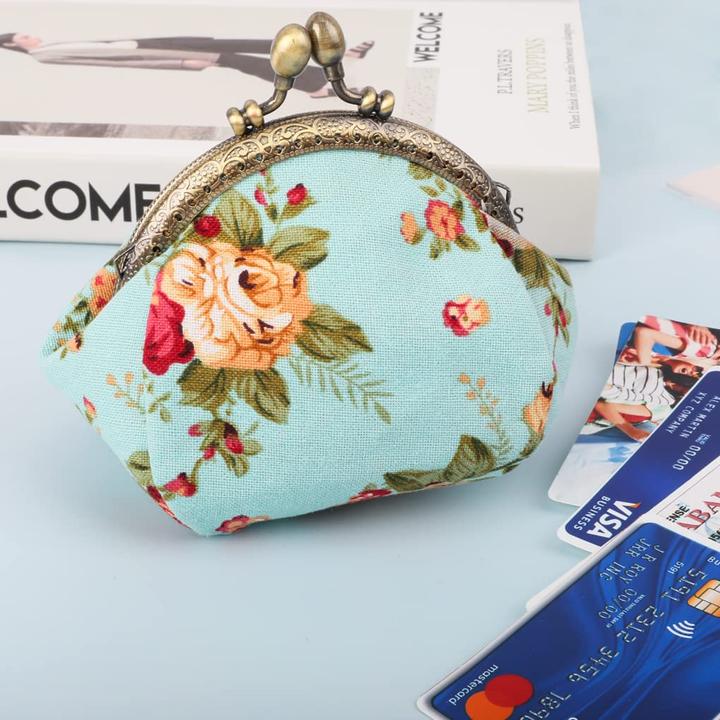 Immagine prodotto Only-Bags.Store Floral Münzgeldbörse Münzgeldbörse Retro Tasche