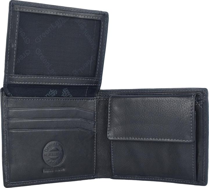 Immagine prodotto Greenland Nature Portafoglio in nappa nera RFID 11 cm