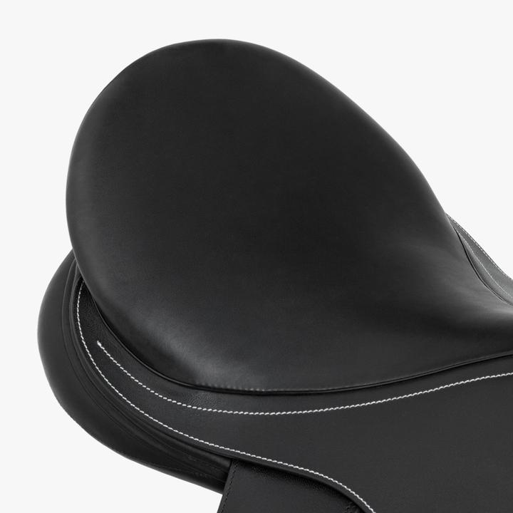 Actual product image Fouganza Leather riding saddle