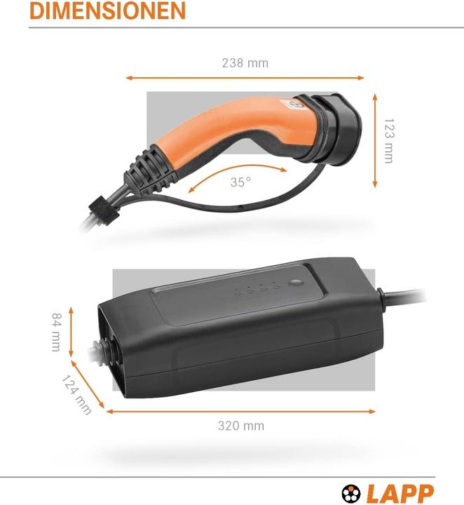 Actual product image Lapp Mobility Basic (Type 2, 1.80 kW, 8 A)