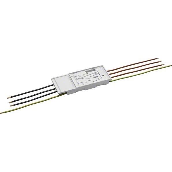 Hager HAG KU73C10 eHZ-Anschlusskassette,4-pol.,mit Spg.abg, Elektronikzubehör + Gehäuse, Weiss
