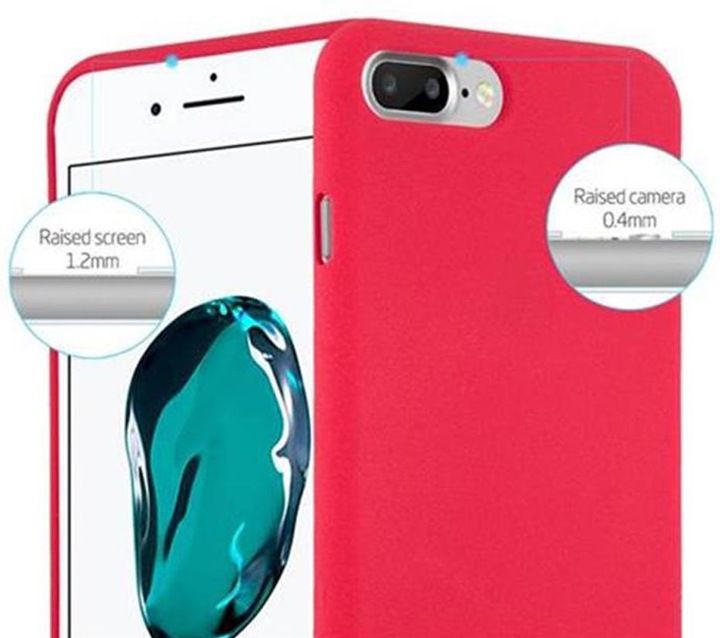 Actual product image Cadorabo TPU Frosted Cover (Apple iPhone 7s Plus, Apple iPhone 7 Plus)
