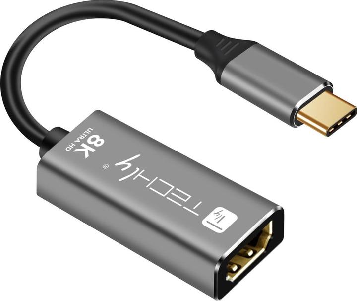 Image du produit Techly Adaptateur USB-C vers HDMI 2.1 0.15m (HDMI, 15 cm)