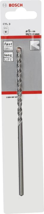 Actual product image Bosch Professional Zubehör Concrete drill CYL-3, 5 x 90 x 150 mm, d 4.5 mm, 1-pack (4.5 mm)