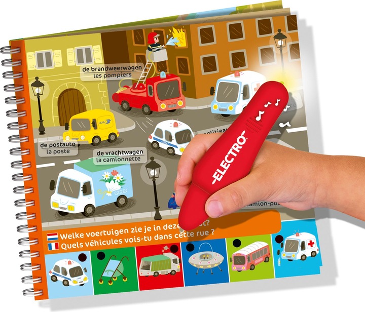 Actual product image Jumbo Electro Wonderpen Mini Fahrzeuge (French, German)