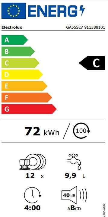 Energie-Label Electrolux GA55SLV