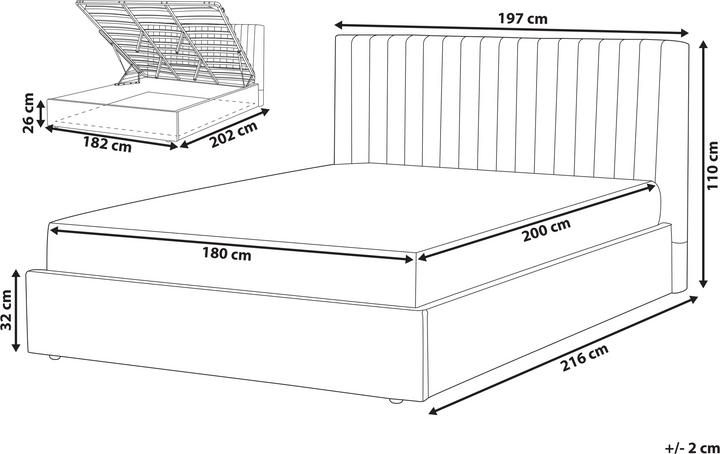 Produktbild Beliani Vion (180 x 200 cm)