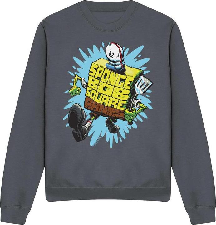 Immagine prodotto Spongebob Squarepants Felpa Lettera Adulto Unisex (XXL)