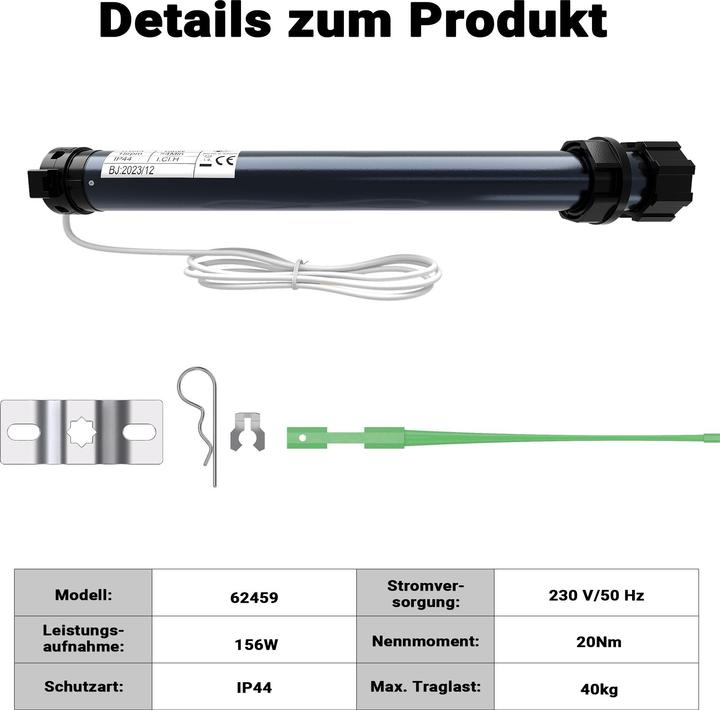 Produktbild Wiltec Rollladenmotor