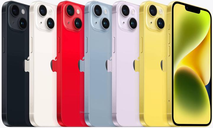 Actual product image Apple iPhone 14 Plus (512 GB, Yellow, 6.70", SIM + eSIM, 5G)