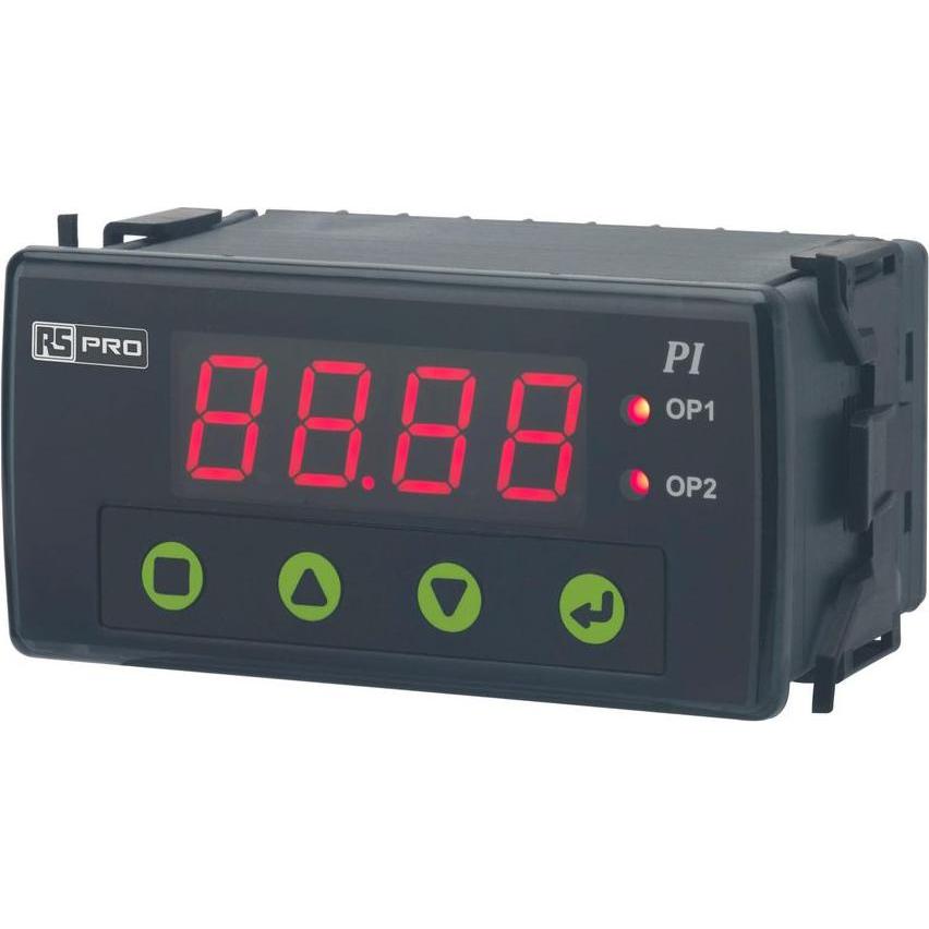 RS PRO, Misuratore energia, Display a 7 segmenti Display di processo per corrente, termoresistenza, termocoppia, tensione H