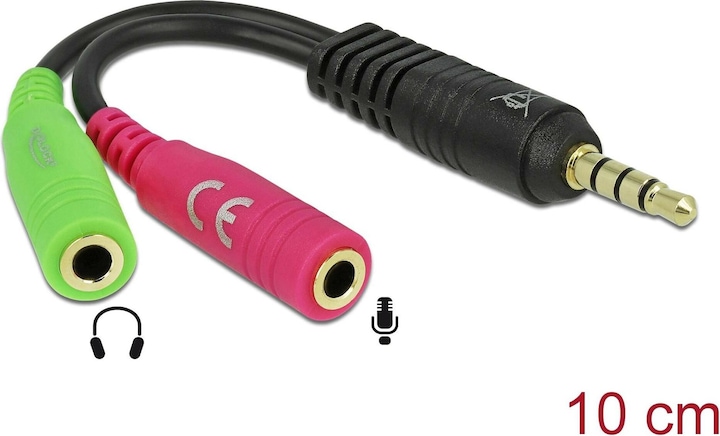 Image du produit Delock Adaptateur pour casque d'écoute (Adaptateur de casque)