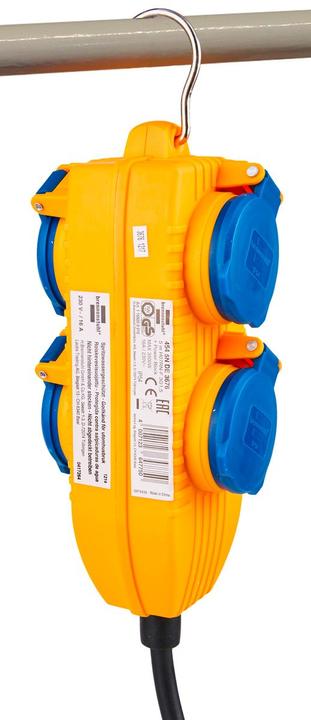 Produktbild Brennenstuhl Baustellenkabel IP54 mit Powerblock 5m schwarz H07RN-F3G1.5 (5 m)