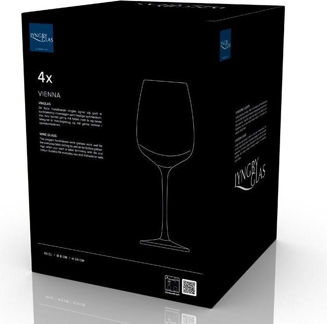 Produktbild Lyngby 50 cl - Glas - Lilla (53 cl, 4 Gläser, Weingläser Set)