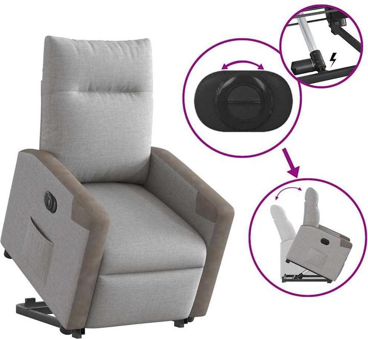 Image du produit vidaXL Relaxsessel mit Aufstehhilfe