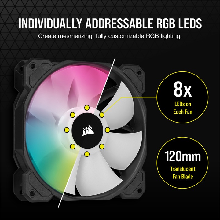 Produktbild Corsair SP120 RGB Elite (120 mm, 1 x)