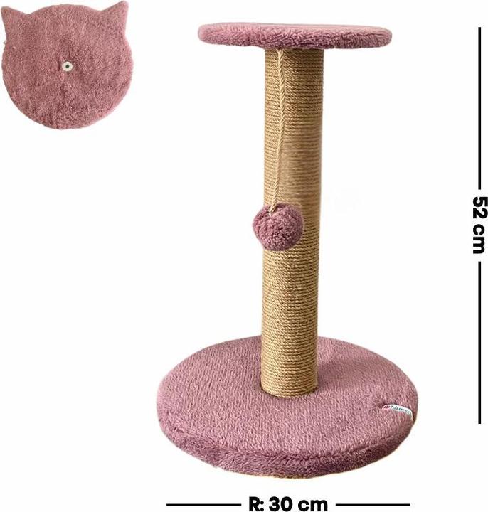 Immagine prodotto Paws & Whiskers Miene Cat Scratching Board (42 cm, Rosa polverosa)