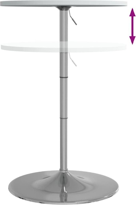 Produktbild VidaXL Bartisch 60 x 60 x 90 cm Verchromter