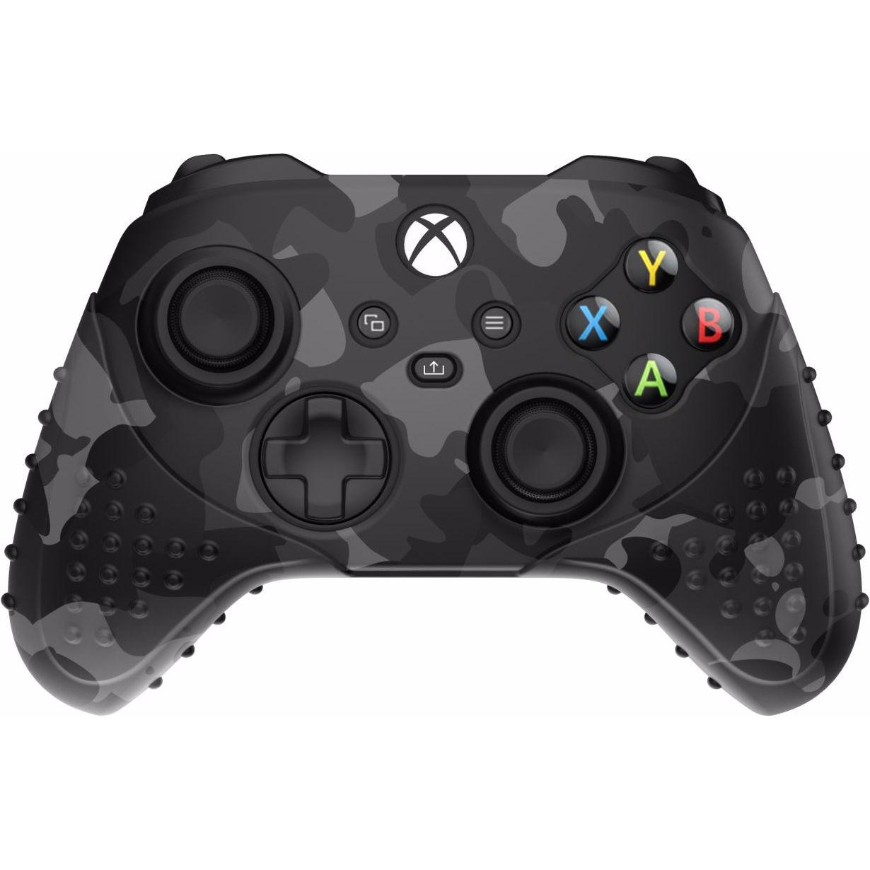 Piranha Pelle protettiva in silicone (grigio Camo) (Xbox Serie S, Xbox One S, Xbox One X, Xbox Series X), Accessori per controller gaming, Grigio