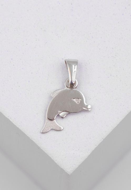 Produktbild Muau Pendant Dolphin white gold 750, 17x10mm (750/18K Weissgold)
