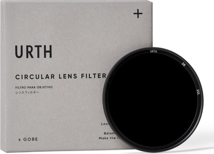 Produktbild Urth 58mm ND1000 (10 Stop) Lens Filter (Plus+) (58 mm, ND- / Graufilter, 58 mm)