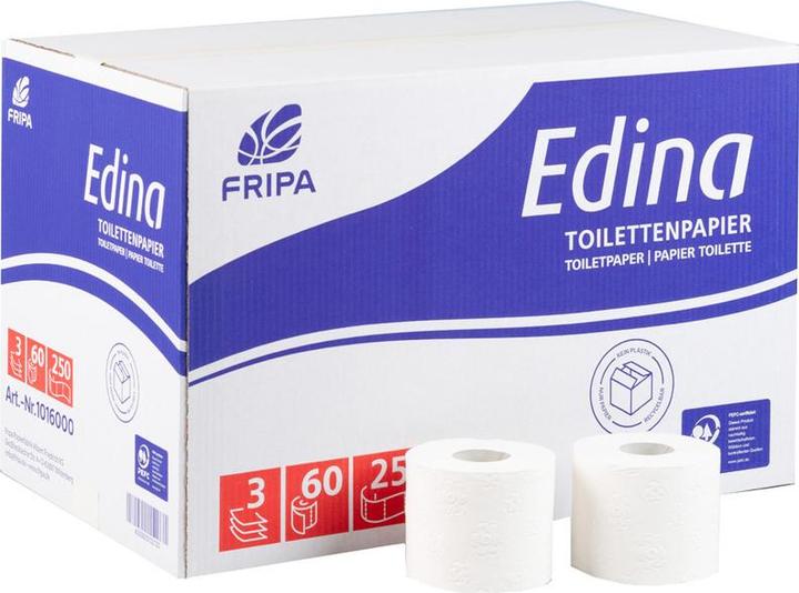 Actual product image Fripa Edina 3-ply toilet paper 60 rolls (1 x)