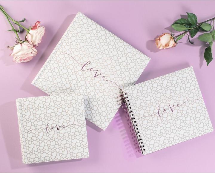 Produktbild Hama Romance Spiral-Album 28x24 40 schwarze Seiten Hochzeit (28 x 24 cm)