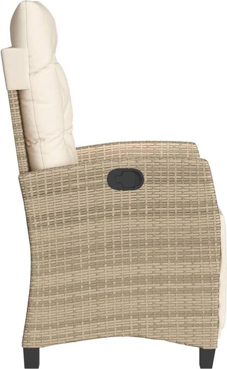 Produktbild vidaXL Gartensessel mit Fussteil Verstellbar