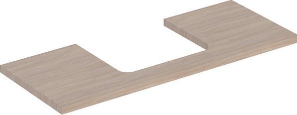 Geberit ONE Waschtischplatte, Ausschnitt mittig, für Aufsatzwaschtisch, 120x3x47cm, 505.285.00.