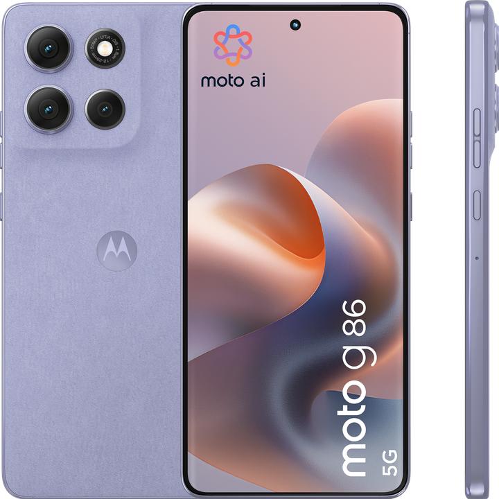 Actual product image Motorola Moto G86 (256 GB, Cosmic Sky, Lilac, 6.67", SIM + eSIM, 5G)