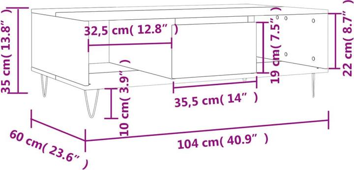 Image du produit vidaXL Couchtisch