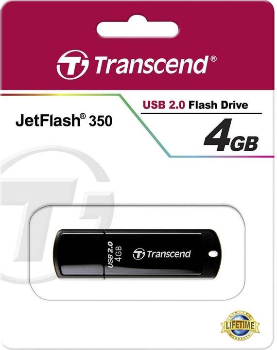 Produktbild Transcend JetFlash 350 (4 GB, USB-A)