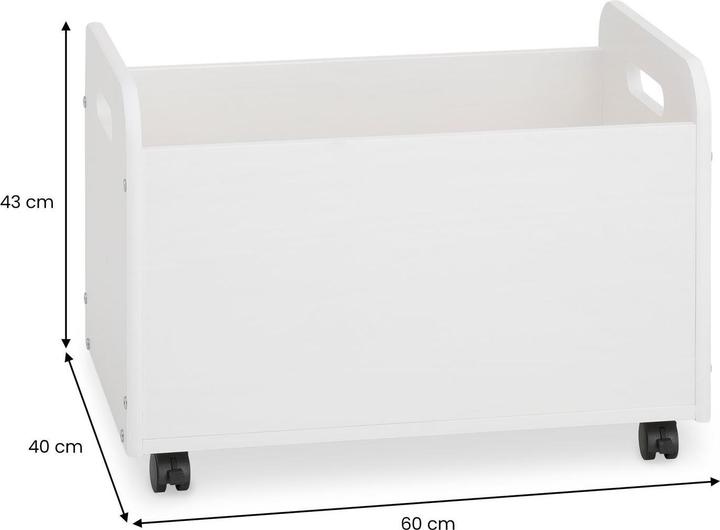 Actual product image IDIMEX BENJAMIN solid wood toy box - white