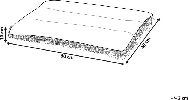 Actual product image Beliani Pet Bed Velvet Fabric Blue 60 x 45 cm ERGANI (Cat, Dog)