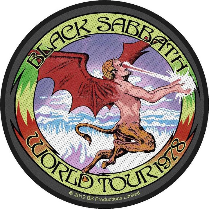 Produktbild Black Sabbath Patch World Tour 1978 Polyester
