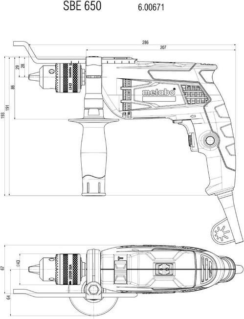 Produktbild Metabo SBE 650 Set EU