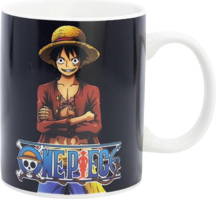 Stor One Piece "Piratenkoning Ruffy" (325 ml) - magische beker (325 ml, 1x)