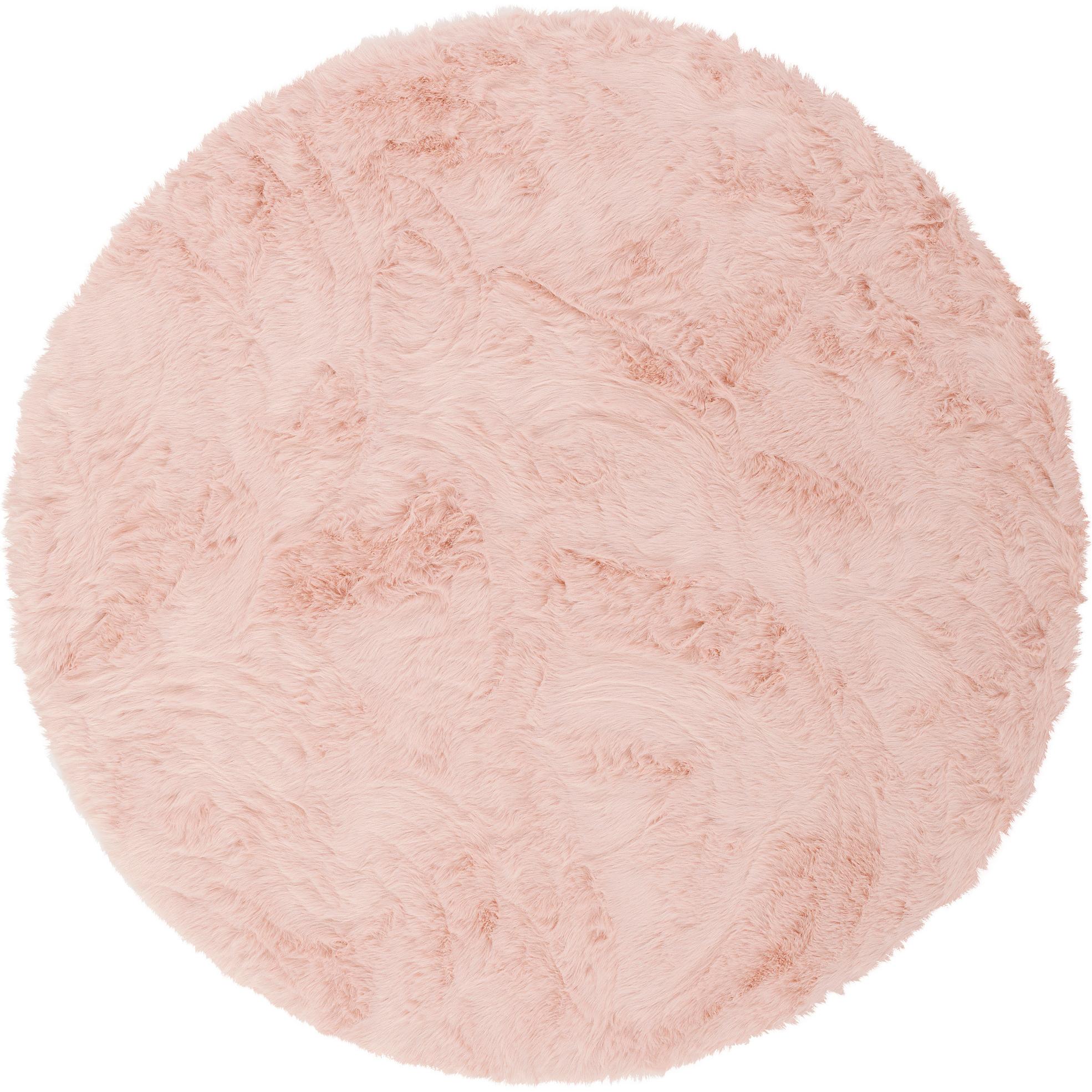 Thumbnail - Pergamon, Teppich, Luxus Super Soft Fellteppich Aspen Rund Meliert (Ø 80 cm)