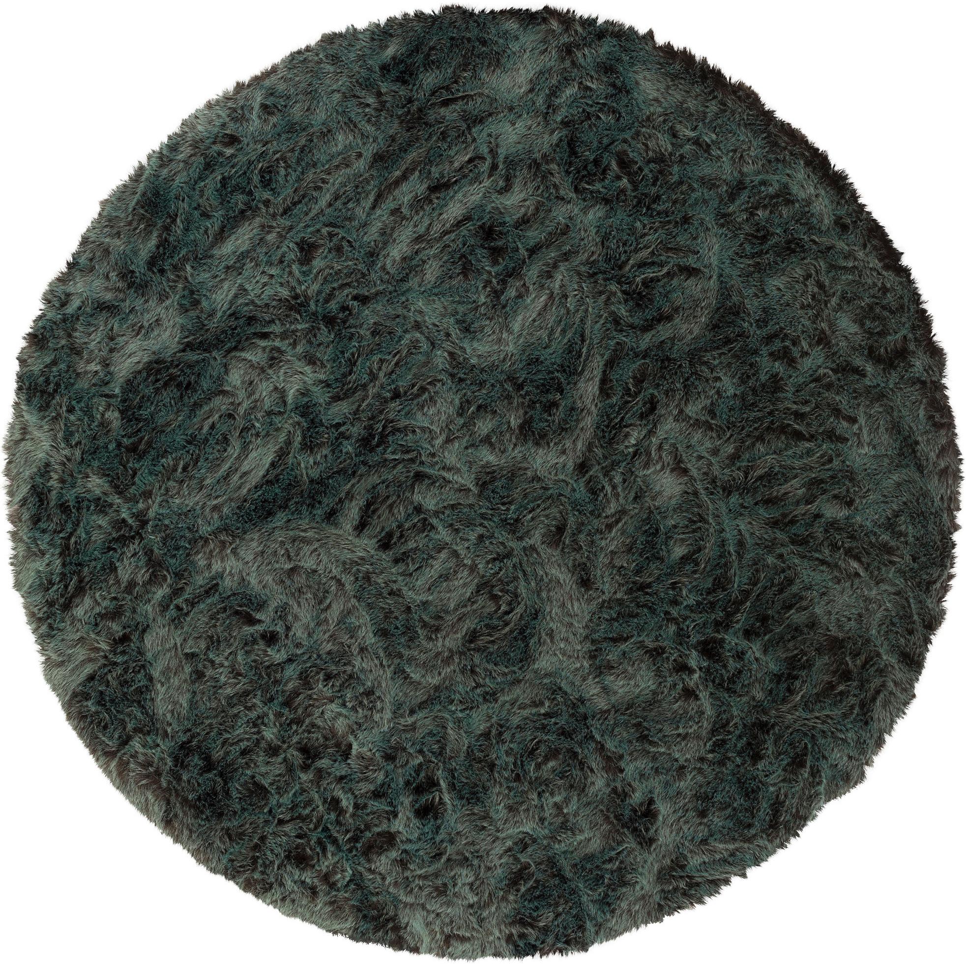 Pergamon, Teppich, Luxus Super Soft Fellteppich Aspen Rund Meliert (Ø 160 cm)