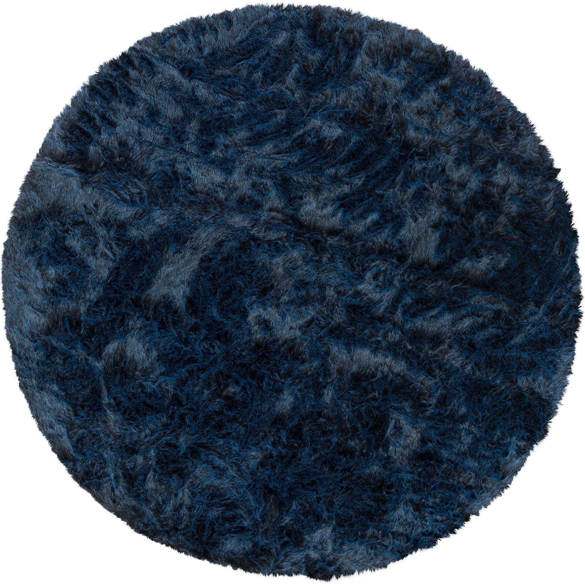 Thumbnail - Pergamon, Teppich, Luxus Super Soft Fellteppich Aspen Rund Meliert (Ø 160 cm)