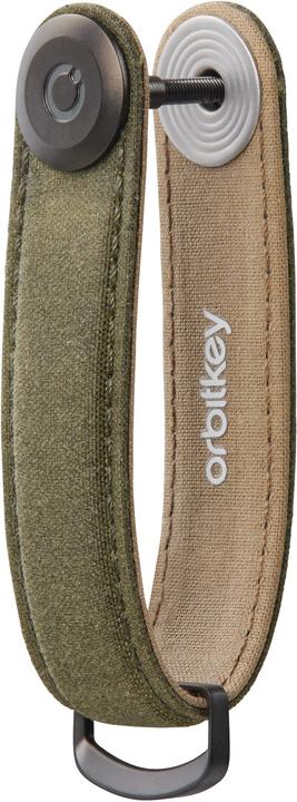 Produktbild Orbitkey Waxed Canvas Key Organiser - Khaki Green