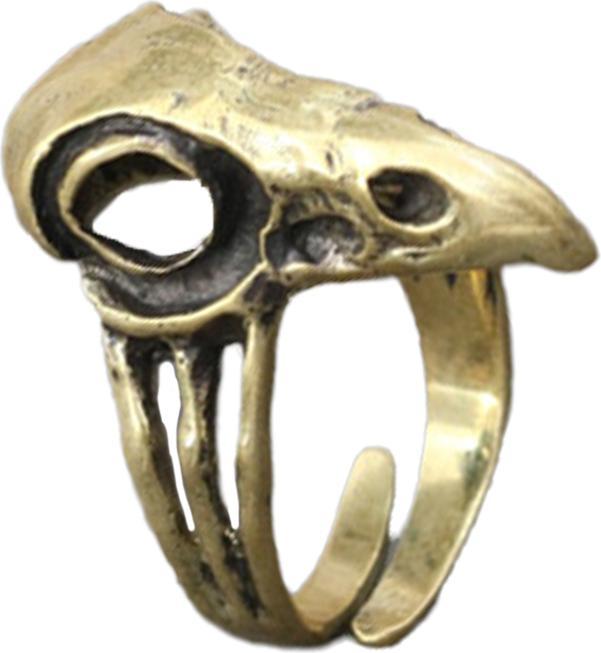 Immagine prodotto Star Piercing Ring vergoldet Vogel Schädel (57)
