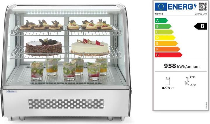 Produktbild Hendi Aufsatz Kühlvitrine 160 l 230V 160W (160 l)