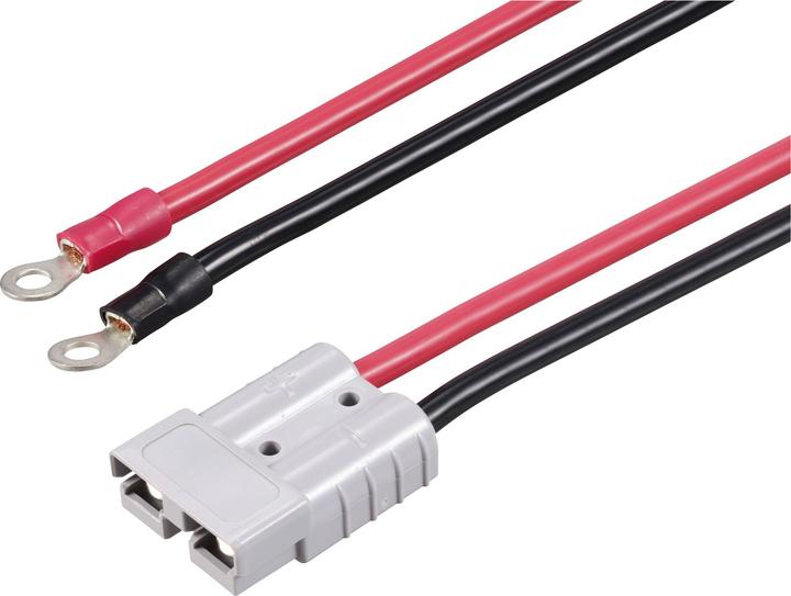 Produktbild Tru Components Hochstrom Batteriesteckverbinder auf M6-Ringöse TC-12195688 Schwarz, Rot TRU CO (Solarstecker)